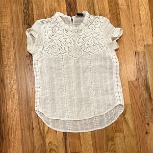 Sea New York Ecru Embroidered Blouse